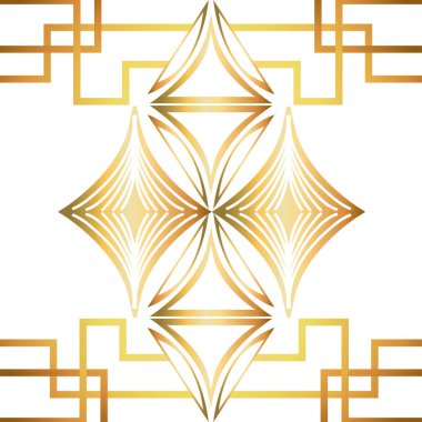 İzole art deco arka plan tasarımı