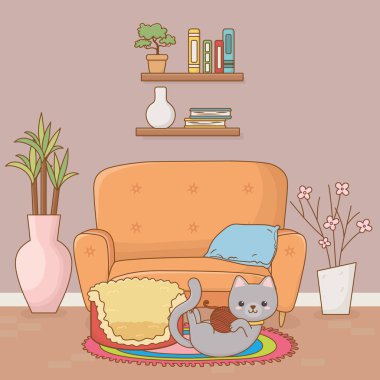 Kedi karikatür tasarım vector Illustrator