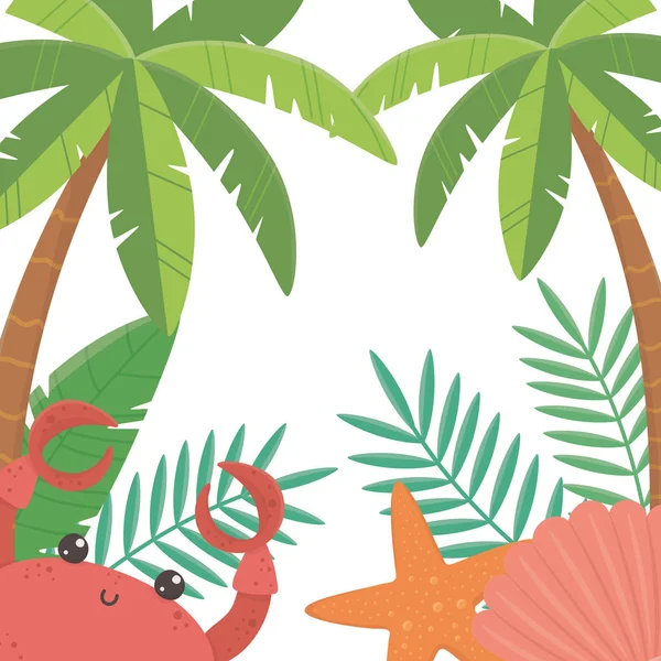 Yaz sezonu tasarım palmiye ağacı