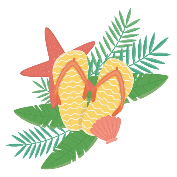 Diseño de conjunto de iconos de verano, ilustración vectorial — Vector de stock