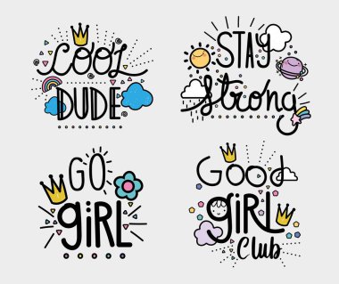 El yazısıyla yazılmış iletiler düz arkaplan tasarımı