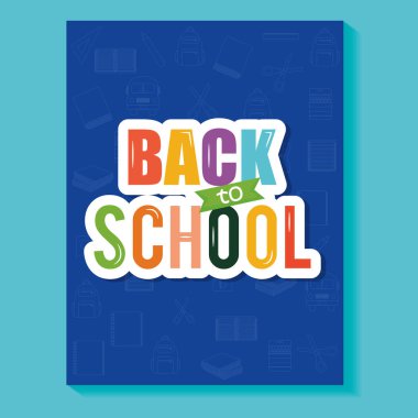 text book with back to school in cover