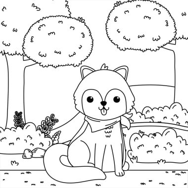 Köpek karikatür tasarım vector Illustrator