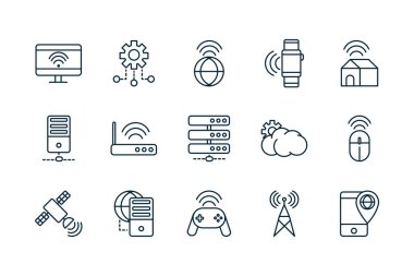 nesnelerin internet satırı simgeleri ayarlandı