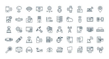 nesnelerin internet satırı simgeleri ayarlandı