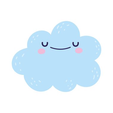 Bebek partisi şirin mavi bulut çizgi filmi