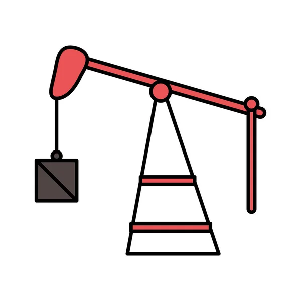 Fracking óleo equipamento de perfuração de peso — Vetor de Stock