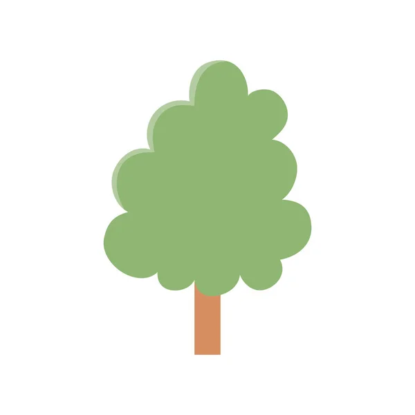 Icono del árbol botánico de la naturaleza — Vector de stock