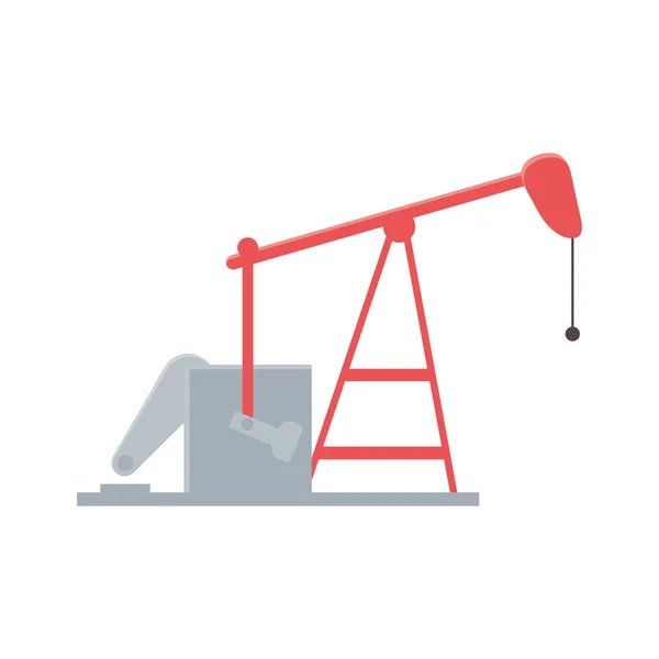 Pumpstation fördert Erdöl-Fracking — Stockvektor