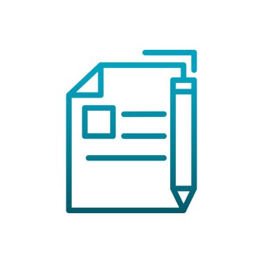 writing sheet pen message communications gradient line