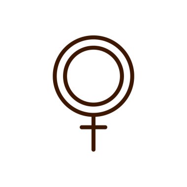 female gender sign love romantic passion feeling related icon thick line