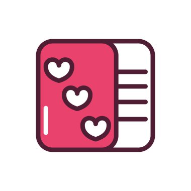 happy valentines day greeting card love romantic feeling icon