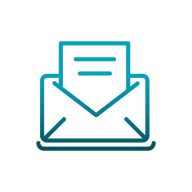 email letter note info communications gradient line