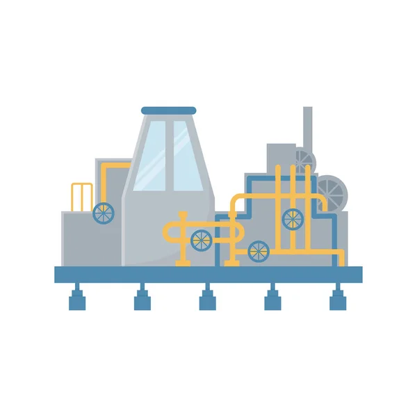 Fracking tank production pipeline process exploration — Stockvektor