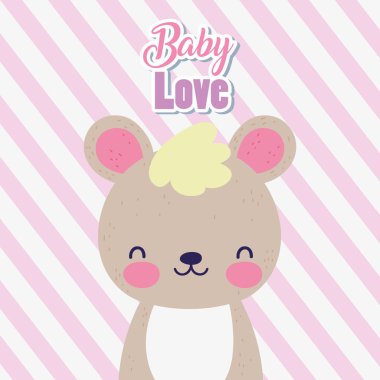 baby shower love cute little teddy bear toy