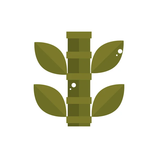Bamboo tree botanical nature japan icon — Vetor de Stock