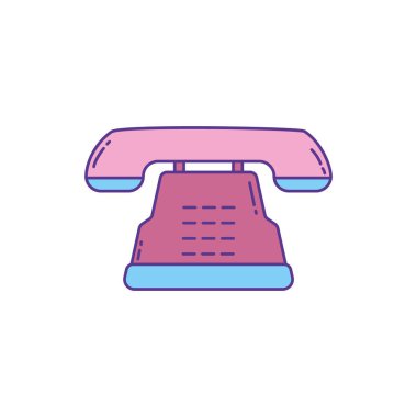 Retro telefon, telefon dolum ve satırı