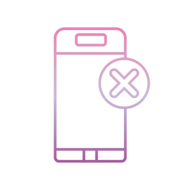 akıllı telefon görüntüleme hatası iletisi, telefon gradyan simgesi