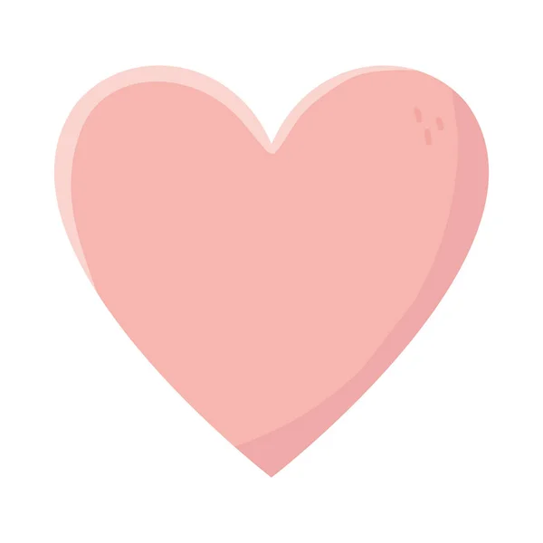 Feliz día de los gestos rosados amor corazón pasión — Vector de stock