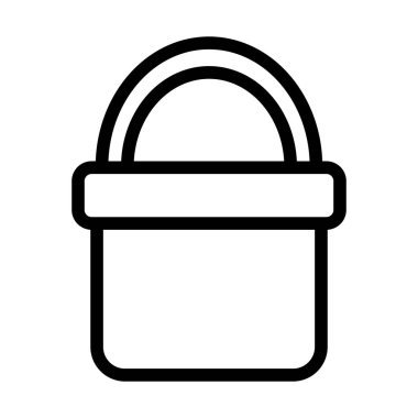 shopping basket market icon thick line