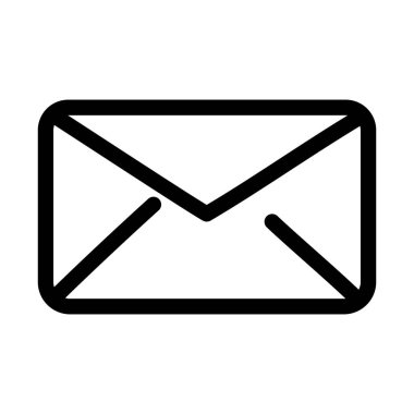 envelope message communication icon thick line