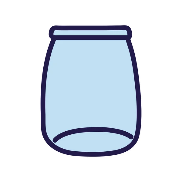 Glass jar empty object icon — Archivo Imágenes Vectoriales