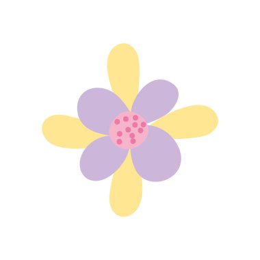 flower petals nature decoration icon