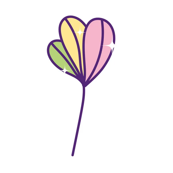 Flower nature decoration ornament icon — стоковый вектор