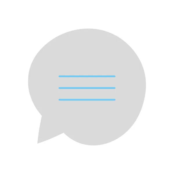 Speech bubble message chat talk concept icon — Stok Vektör