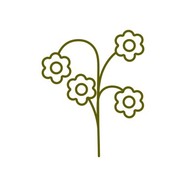 Çiçekler doğal bitki türü dalları