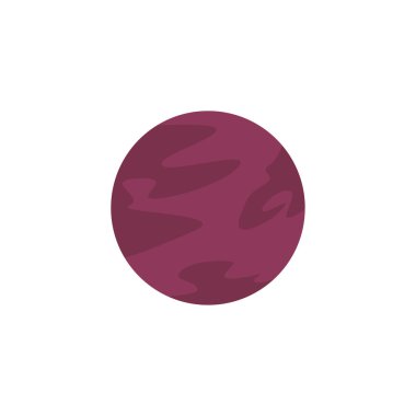 uzay gezegeni düz biçim simgesi