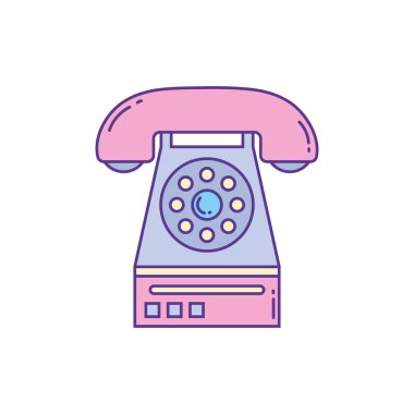 Retro telefon, telefon dolum ve satırı