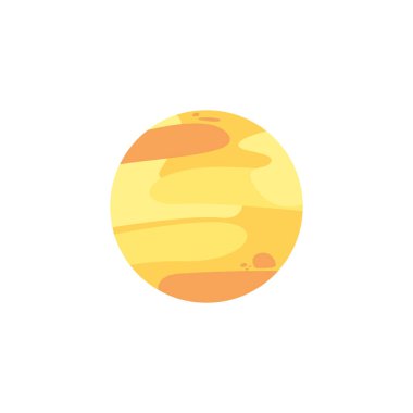 uzay gezegeni düz biçim simgesi