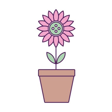 saksı çiçeği dolum çizgisi