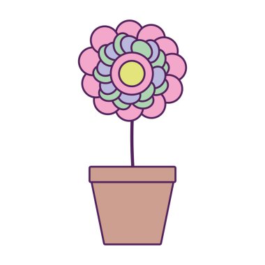 saksı çiçeği dolum çizgisi