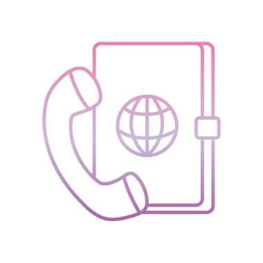 Adres defteri telefonu, telefon gradyan simgesi