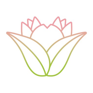 flower foliage plant gradient icon