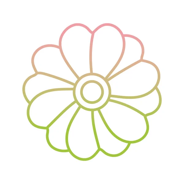 Icono gradiente de planta de decoración floral — Vector de stock