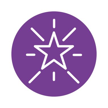 yıldız beş köşeli blok biçimi simgesi