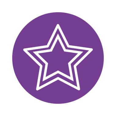 yıldız beş köşeli blok biçimi simgesi