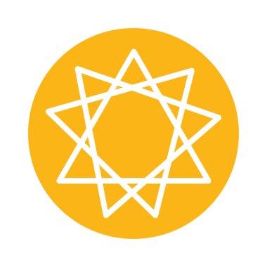 yıldız dokuz köşeli blok biçimi simgesi