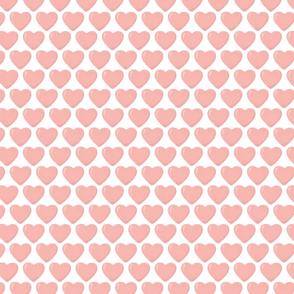 Happy valentines day pink hearts decoration love background — Stock Vector