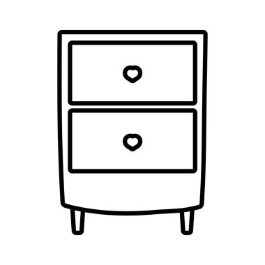 bedside table furniture drawers decoration