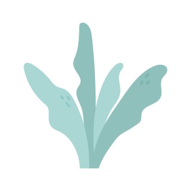 leaves foliage nature on white background