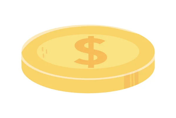 Peníze mince měna charita a darování koncept — Stockový vektor