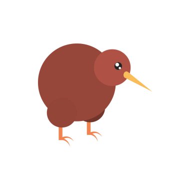 kiwi bird australia simgesi beyaz arkaplanda