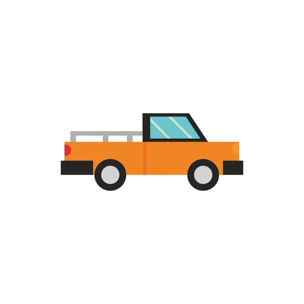 Pickup truck transport icon on white background — Stock Vector