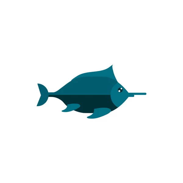 Poisson caricature animal marin marin — Image vectorielle