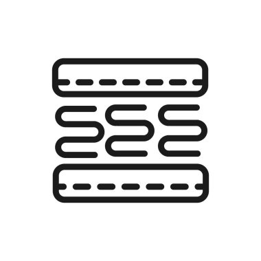 Yatak konforlu yumuşak bölüm yayları doğrusal tasarım