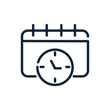 saat ve takvim tarihi doğrusal tasarım